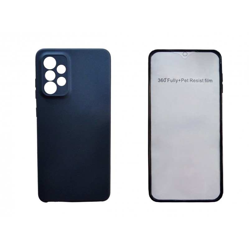 Oem Θήκη 360° Full Cover Σιλικόνης Για Samsung Galaxy S23 Plus 5G Μπλε