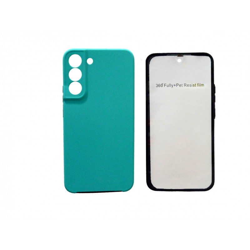 Oem Θήκη 360° Full Cover Σιλικόνης Για Samsung Galaxy A22 4G  Μωβ