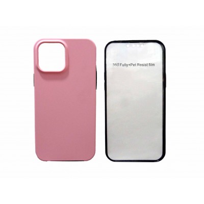 Oem Θήκη Σιλικόνης 360° Για Apple iPhone 13 6.1''  Ροζ Oem Θήκη Σιλικόνης 360° Για Apple iPhone 13 6.1''  Ροζ