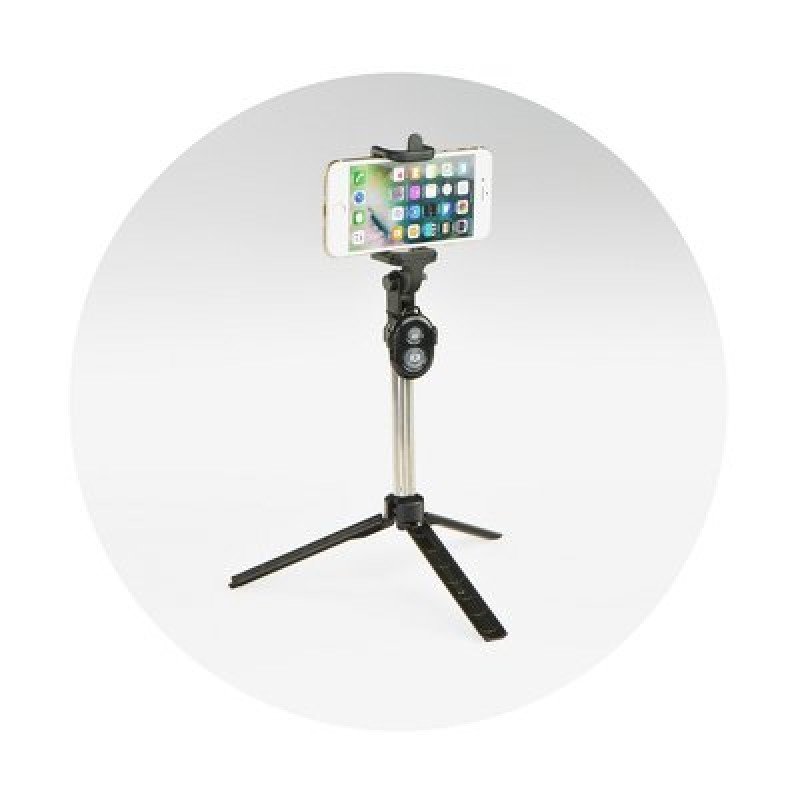 Oem Combo selfie stick with tripod and remote control bluetooth Μαύρο