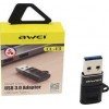 Awei CL-13 Smart Mini USB 3.0 Adapter Σε Θηλυκό Type-C