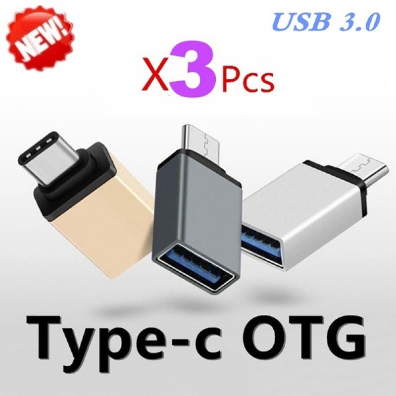 Hoco C UA17 USB OTG To Type C Αντάπτορας Μαύρο