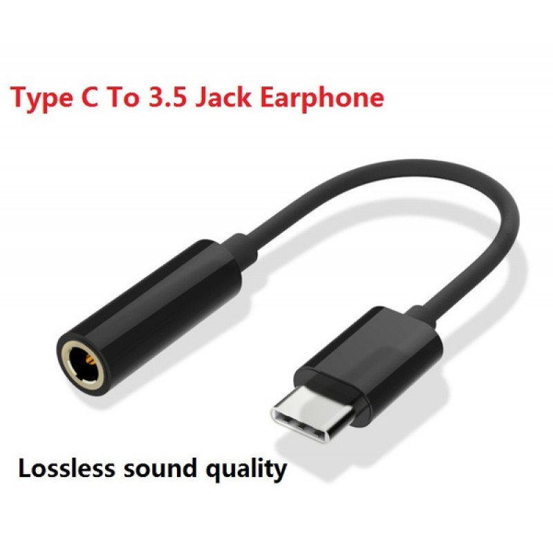 Oem αντάπτορας Type C Male Σε 3.5mm Female Headphone Jack μαύρο 