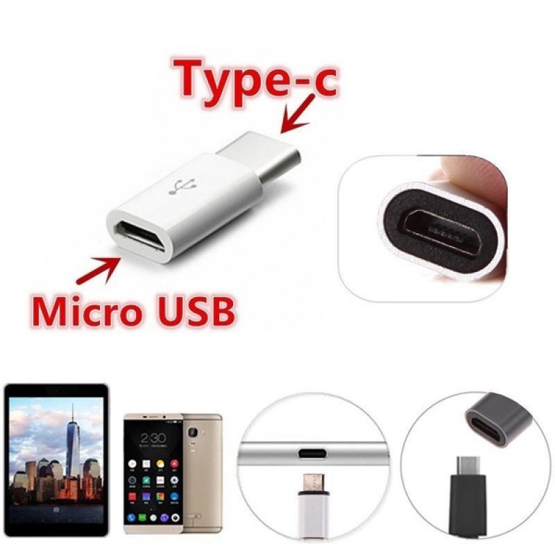 OEM Αντάπτορας μετατροπέας Micro USB to Type-C Χρυσό