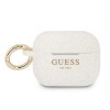 Guess case for AirPods Pro GUAPSGGEH white Silicone Glitter