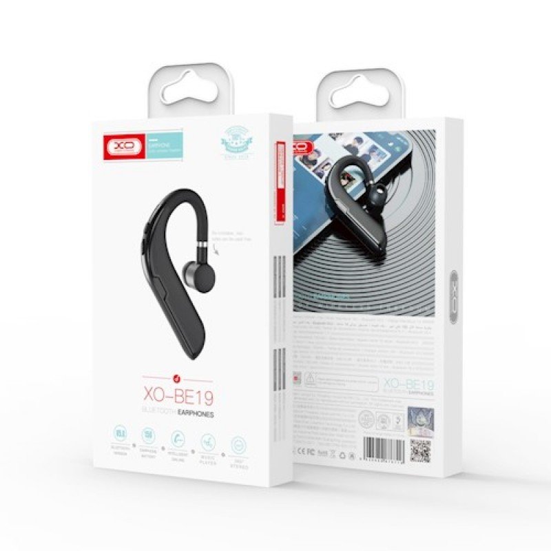 Bluetooth Earphone XO BE19 Μαύρο