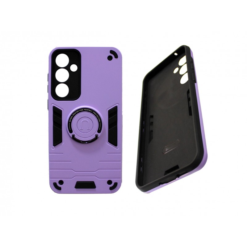 Oem Θήκη Armor Με Stand TPU Case Για Samsung Galaxy A55 5G Λιλά