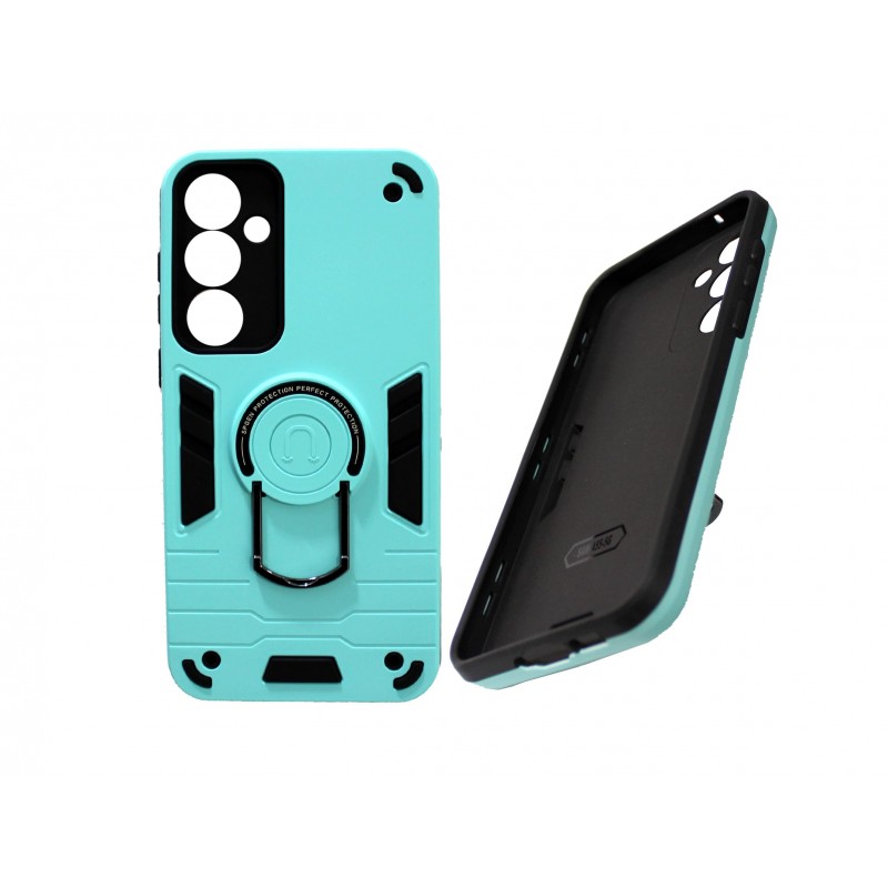 Oem Θήκη Armor Με Stand TPU Case Για Samsung Galaxy A13 4G Τιρκουάζ