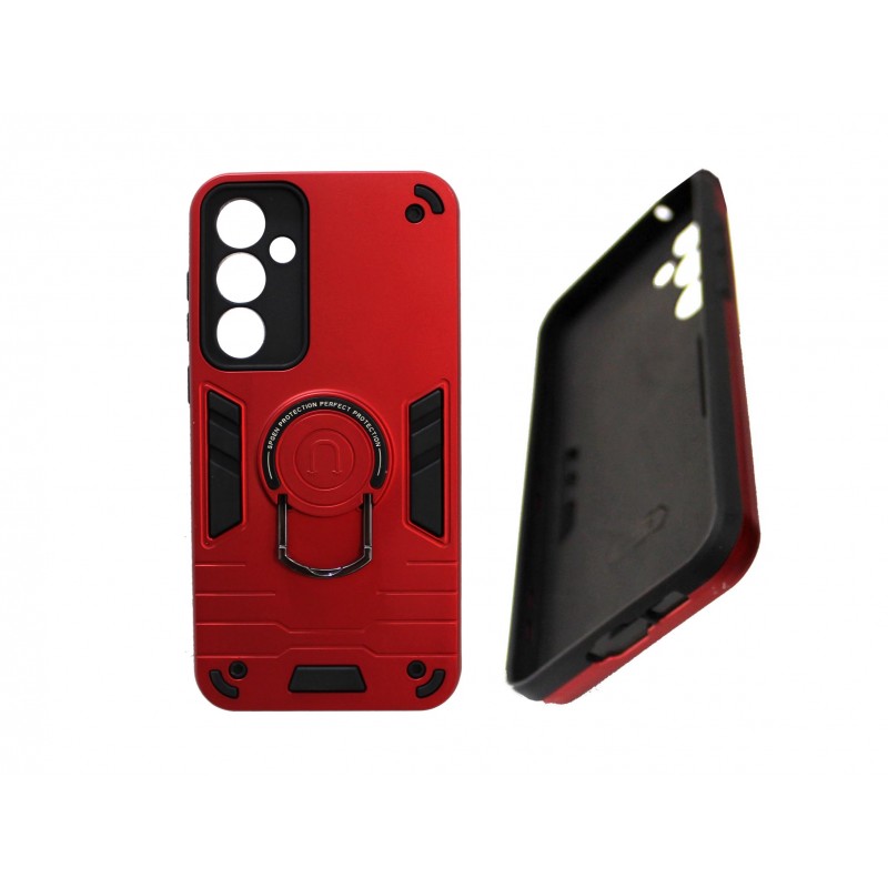 Oem Θήκη Armor Με Stand TPU Case Για Samsung Galaxy A15 4G / 5G Κόκκινο