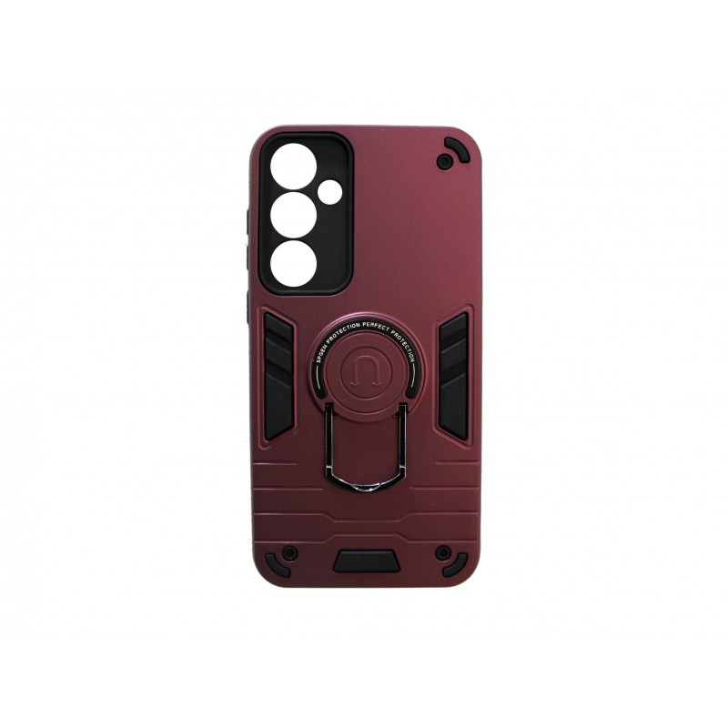 Oem Θήκη Armor Με Stand TPU Case Για Samsung Galaxy A15 4G / 5G Μπορντό