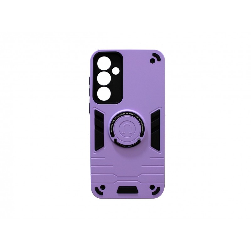 Oem Θήκη Armor Με Stand TPU Case Για Samsung Galaxy A15 4G / 5G Λιλά