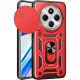 Oem Θήκη Armor Με Ring Stand TPU Case Με Προστασία Καρέρας Για Xiaomi Redmi Note 14 Pro Plus 5G Κόκκινο