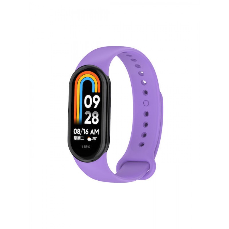 Oem Λουράκι Σιλικόνης Για Xiaomi Mi Band 8 Λιλά