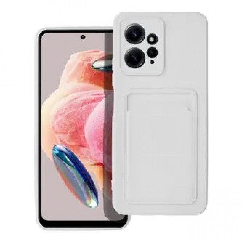 Oem Θήκη Σιλικόνης Με Υποδοχή Κάρτας Για Xiaomi Poco X5 Pro 5G Άσπρο