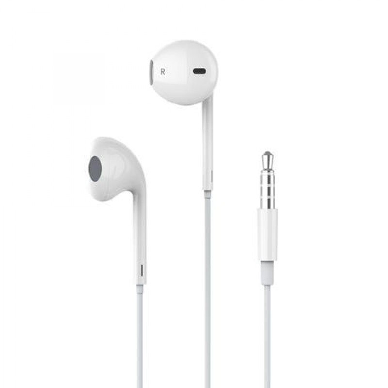 OEM Handsfree Ακουστικά 3,5mm Άσπρα