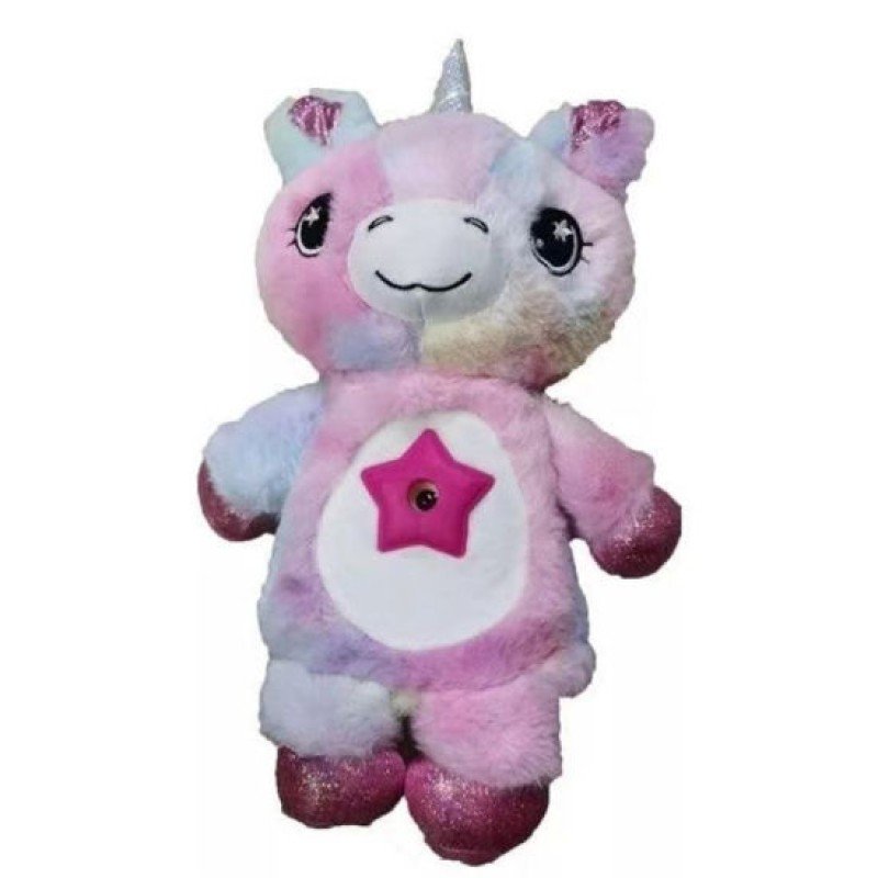 Oem Starry Teddy Προτζέκτορας Αστεριών Σε Λούτρινο Αρκουδάκι Λευκό - Ροζ