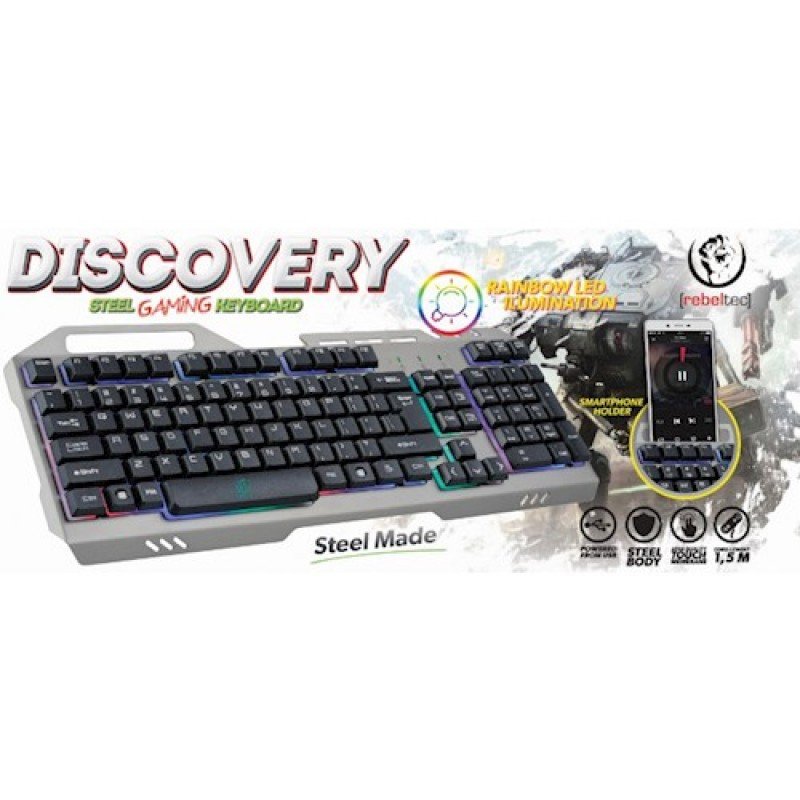 Rebeltec gaming Πληκτρολόγιο DISCOVERY - METAL