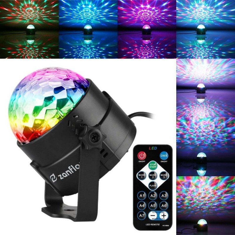 Oem Φωτιζόμενη Nτισκομπάλα Crystal Magic Ball Light LED RGB YB-689