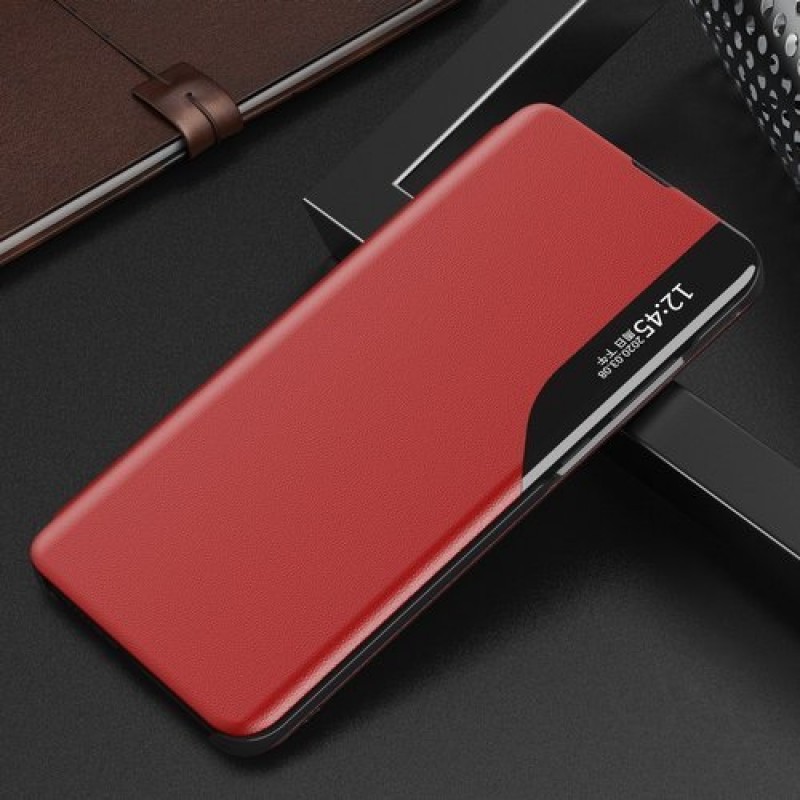 Oem Θήκη Βιβλίο Eco Leather View Case elegant  Για Huawei P Smart 2021  Κόκκινο