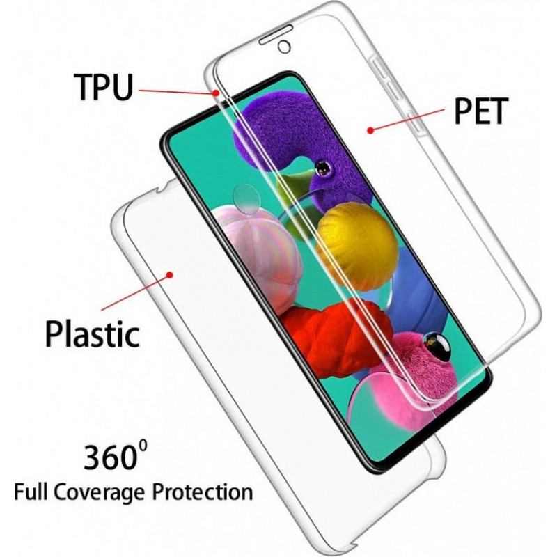 Oem Θήκη 360° Full Cover Σιλικόνης Για  Xiaomi Redmi Note 13 Pro 5G Διάφανο