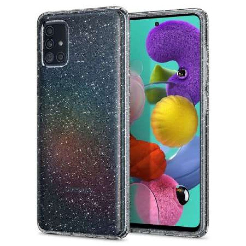 Oem Θήκη Shining Χρυσόσκονη Για Samsung Galaxy A03S Μαύρο