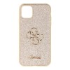 Original faceplate case GUESS GUHCN61HG4SGD Για Apple iPhone 11 Fixed Glitter Big 4G Logo Χρυσό
