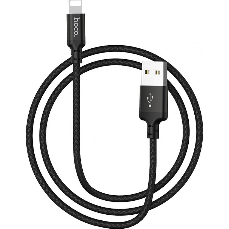 Hoco Regular Lightning USB Fast Data Cable 1m X14 Μαύρο