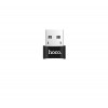 Hoco Αντάπτορας UA6 USB σε Type C Μαύρο