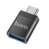 Hoco C UA17 USB OTG To Type C Αντάπτορας Μαύρο