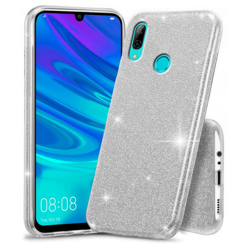 Oem Glitter Case Shining Cover ΓΙΑ Huawei P Smart 2019 / Honor 10 Lite  Ασημί