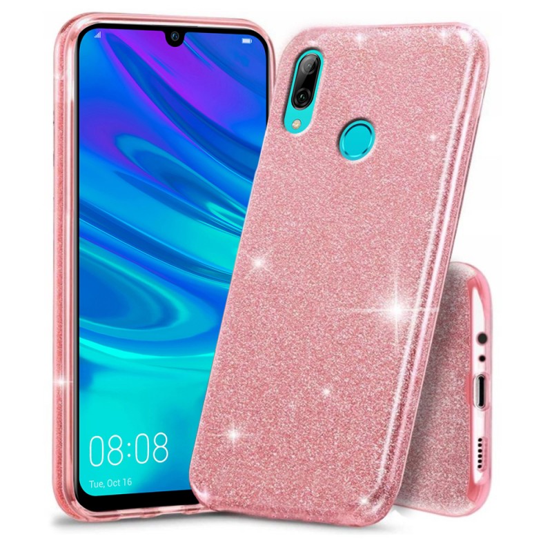 Oem Glitter Case Shining Cover ΓΙΑ Huawei P Smart 2019 / Honor 10 Lite  Ροζ