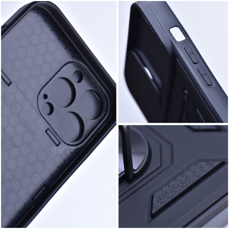 Oem Θήκη Slide Armor Back Cover Για Apple iPhone 15 Pro 5G 6,1" Με Προστασία Κάμερας Μαύρο