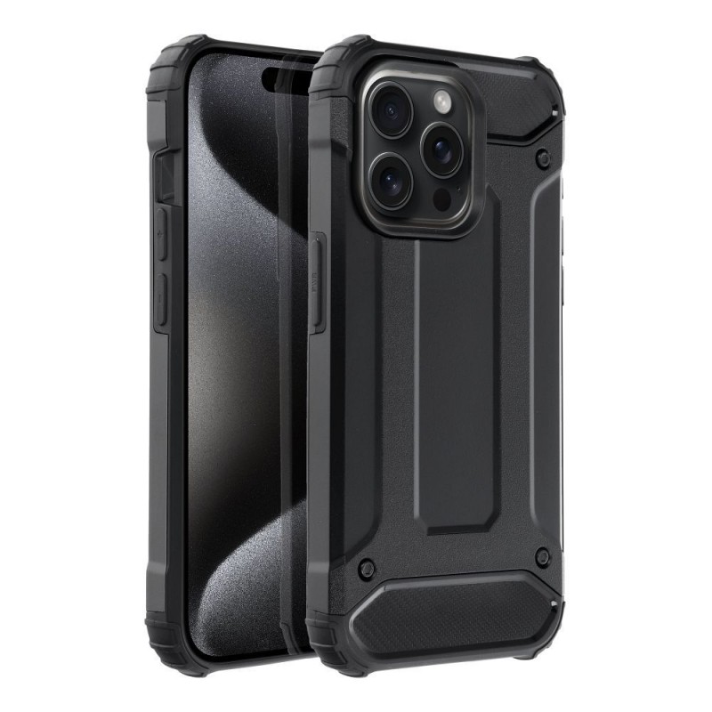 Oem Θήκη Armor Back Cover Για Apple iPhone 15 Pro 5G 6,1" Μαύρο