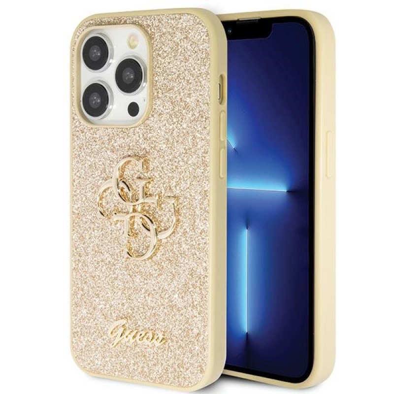 Guess Θήκη hardcase GUHCP16XHG4SGD Για Apple iPhone 16 Pro Max 5G 6,9" Fixed Glitter Big 4G Χρυσό