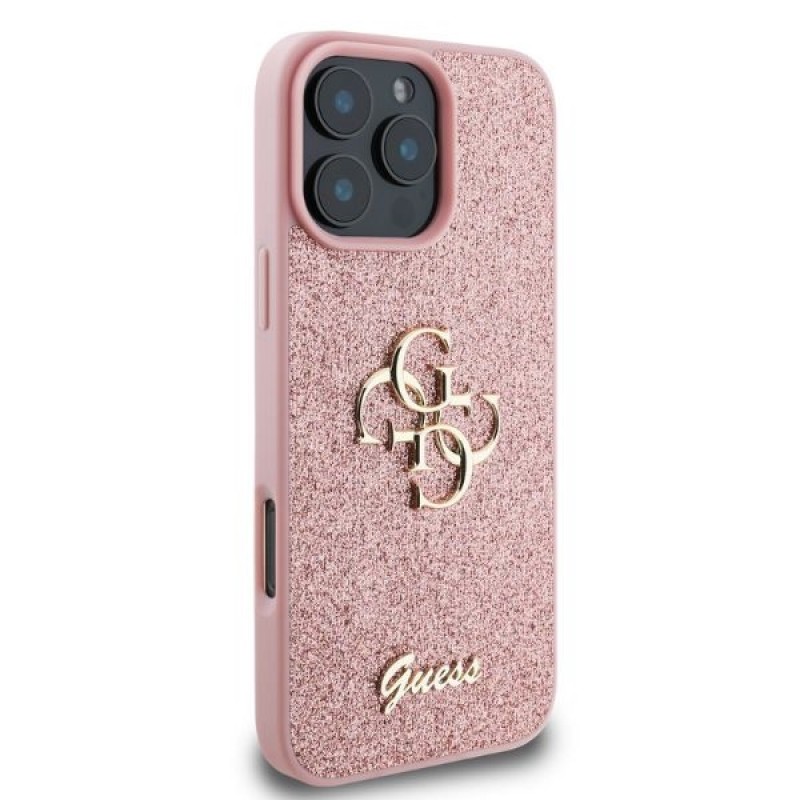 Guess Θήκη hardcase GUHCP16XHG4SGP Για Apple iPhone 16 Pro Max 5G 6,9" Fixed Glitter Big 4G Ροζ