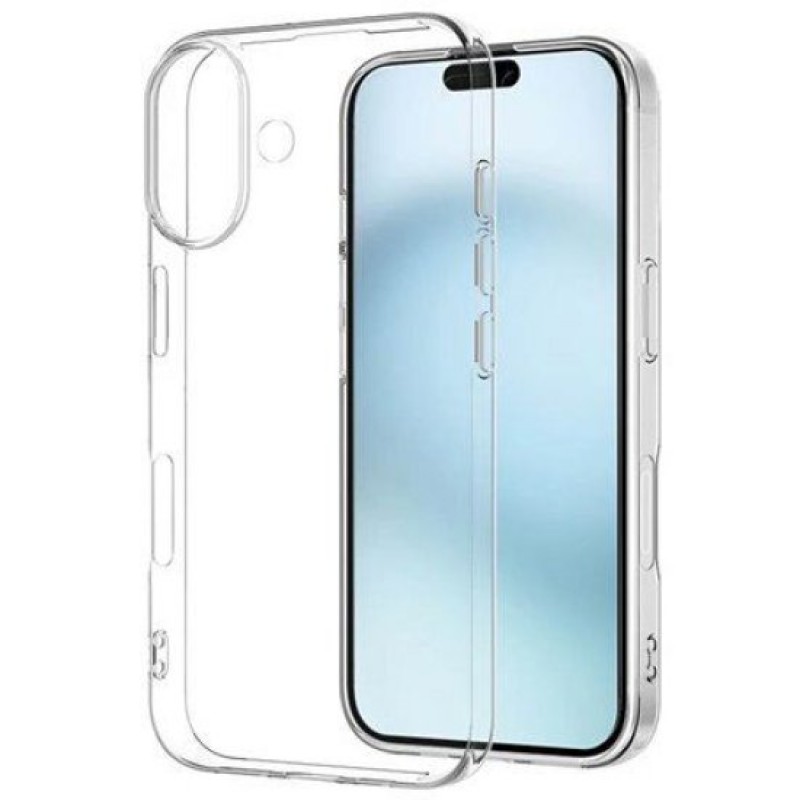 Oem Θήκη Σιλικόνης 1,5 mm Για Apple iPhone 16 Plus 5G 6,7" Διάφανο