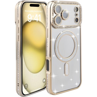 Oem Θήκη Back Cover Electro Magsafe Bling Για Apple iPhone 17 Pro 5G 6,3" Χρυσό Oem Θήκη Back Cover Electro Magsafe Bling Για Apple iPhone 17 Pro 5G 6,3" Χρυσό