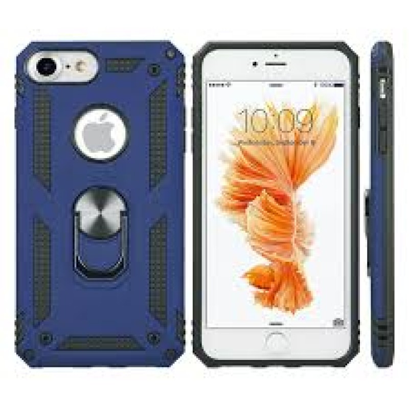 Oem Θήκη Armor Με Ring Stand TPU Case Για Apple iPhone 7 / 8 / SE 2020 / SE 2022 Μπλε