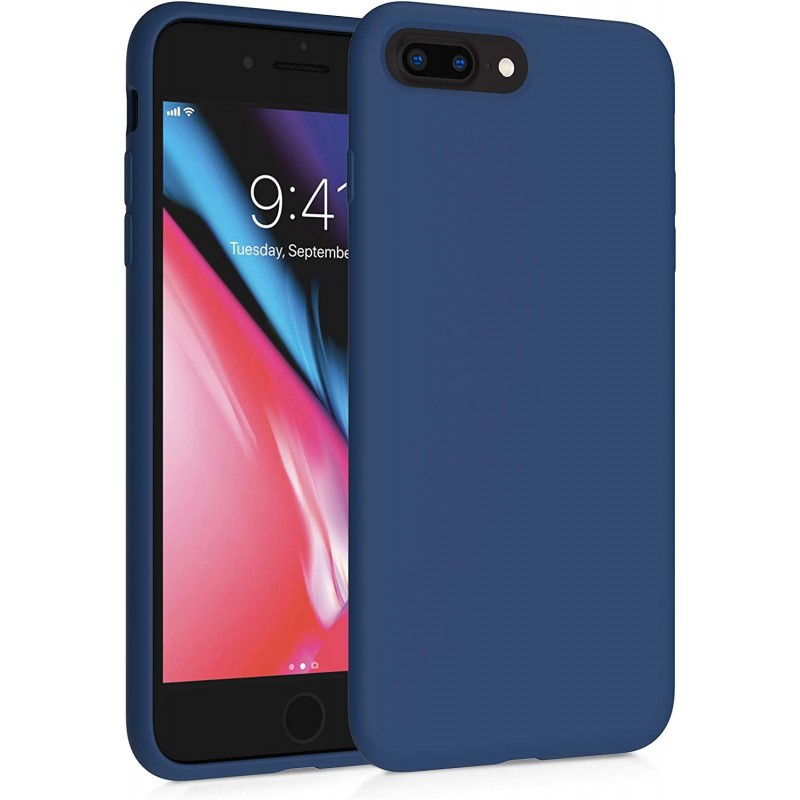 Oem Θήκη Σιλικόνης Matt 1,2mm Για Apple iPhone 7 / 8 Plus  Σκούρο - Μπλε