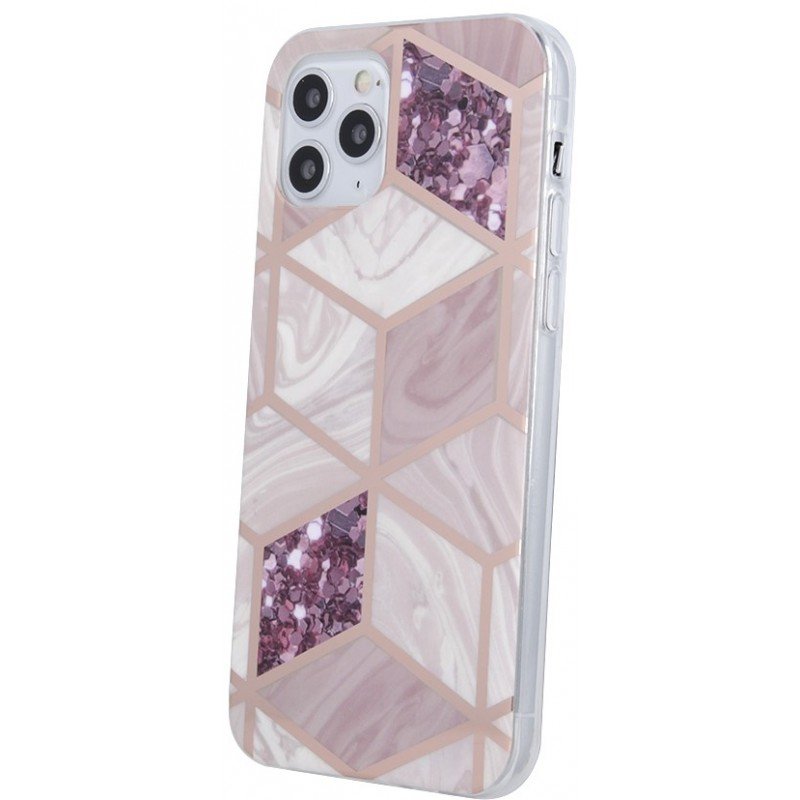 Oem Θήκη Σιλικόνης Geometric Marmur Case ΓΙΑ Apple Iphone 13 Pro 6.1"