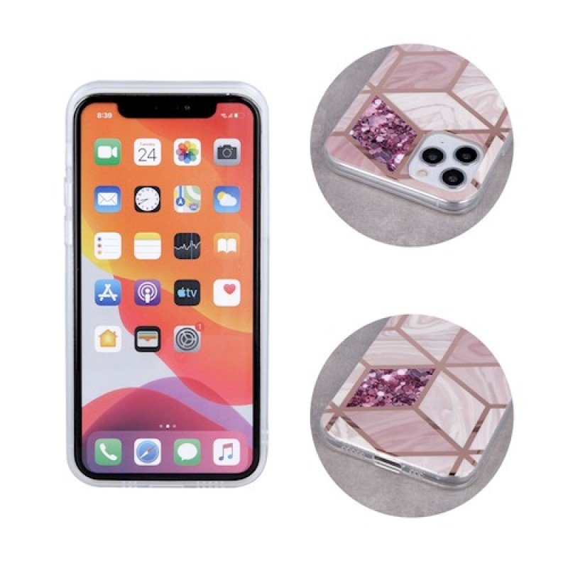 Oem Θήκη Σιλικόνης Geometric Marmur Case ΓΙΑ Apple Iphone 13 Pro 6.1"