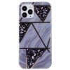 Oem Θήκη Σιλικόνης Geometric Marmur Case Για Samsung Galaxy A02s / M02s / F02s   Μωβ