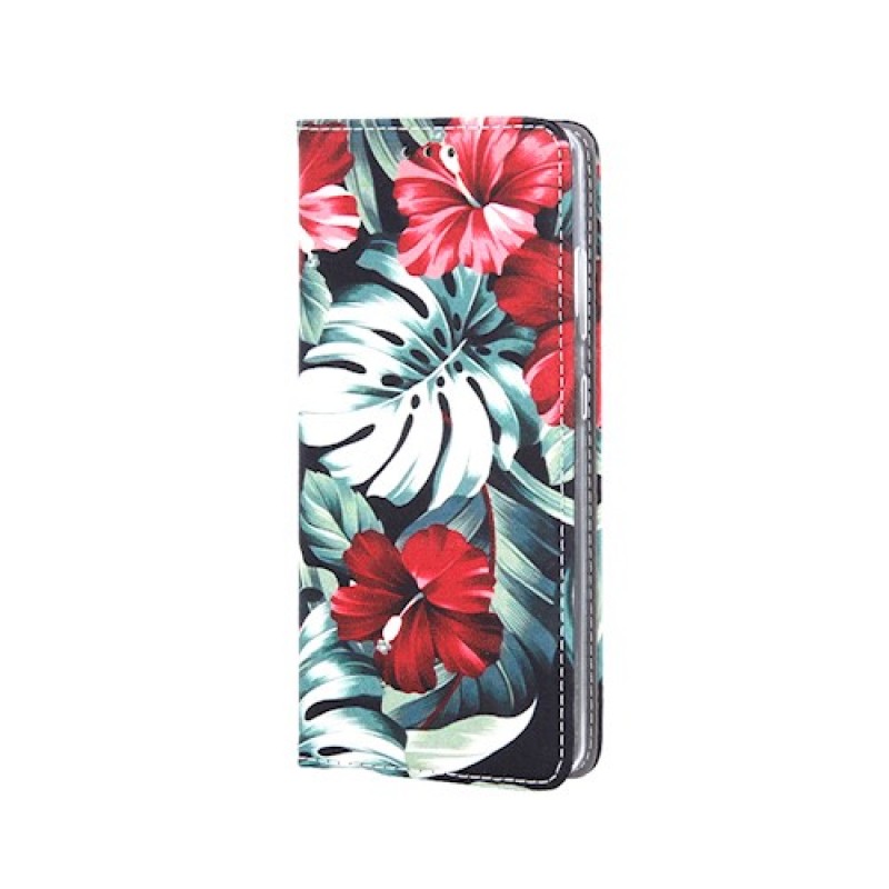 Oem Θήκη Βιβλίο Smart Trendy case Με Σχέδιο Red Flower ΓΙΑ Apple iPhone 13 Mini 5.4"