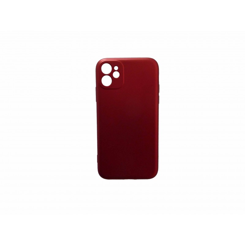 Oem Back Cover Silicone Soft 2,0 mm Για Apple iPhone 11 Metallic Κόκκινο