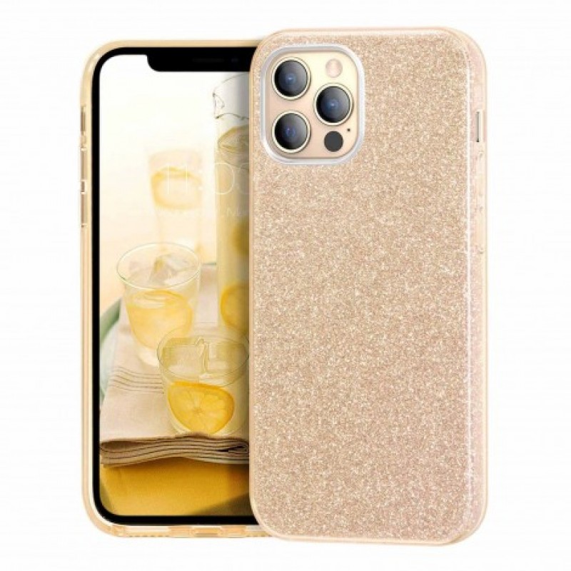 Oem Glitter Case Shining Cover ΓΙΑ Apple iPhone 12 Pro Max 6,7'' Χρυσό