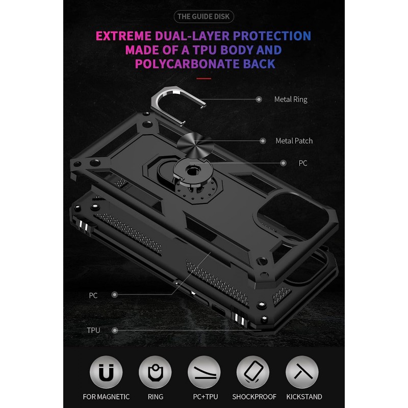 Oem Θήκη με Ring Stand TPU Case Για Samsung Galaxy A52 5G / A52 4G / A52S 5G Μπλε