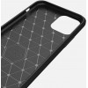 Oem Θήκη Σιλικόνης Carbon Για Apple iPhone 11 Μαύρο