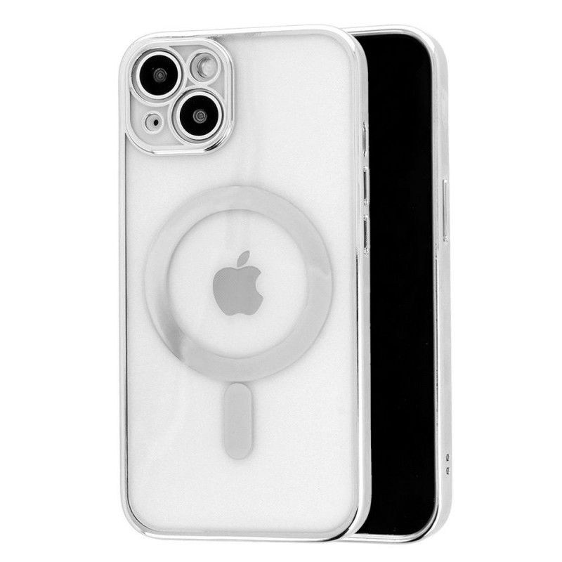 Oem Θήκη Back Cover Electro Magsafe Για Apple iPhone 12 Pro Max 6,7'' Ασημί