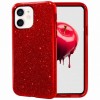 Oem Glitter Case Shining Cover ΓΙΑ Apple iPhone 12 Mini 5,4'' Κόκκινο