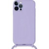 Oem Cord Silicone Case Μωβ Για Apple iPhone 12 Pro 6,1'' Με Λουρί Μωβ